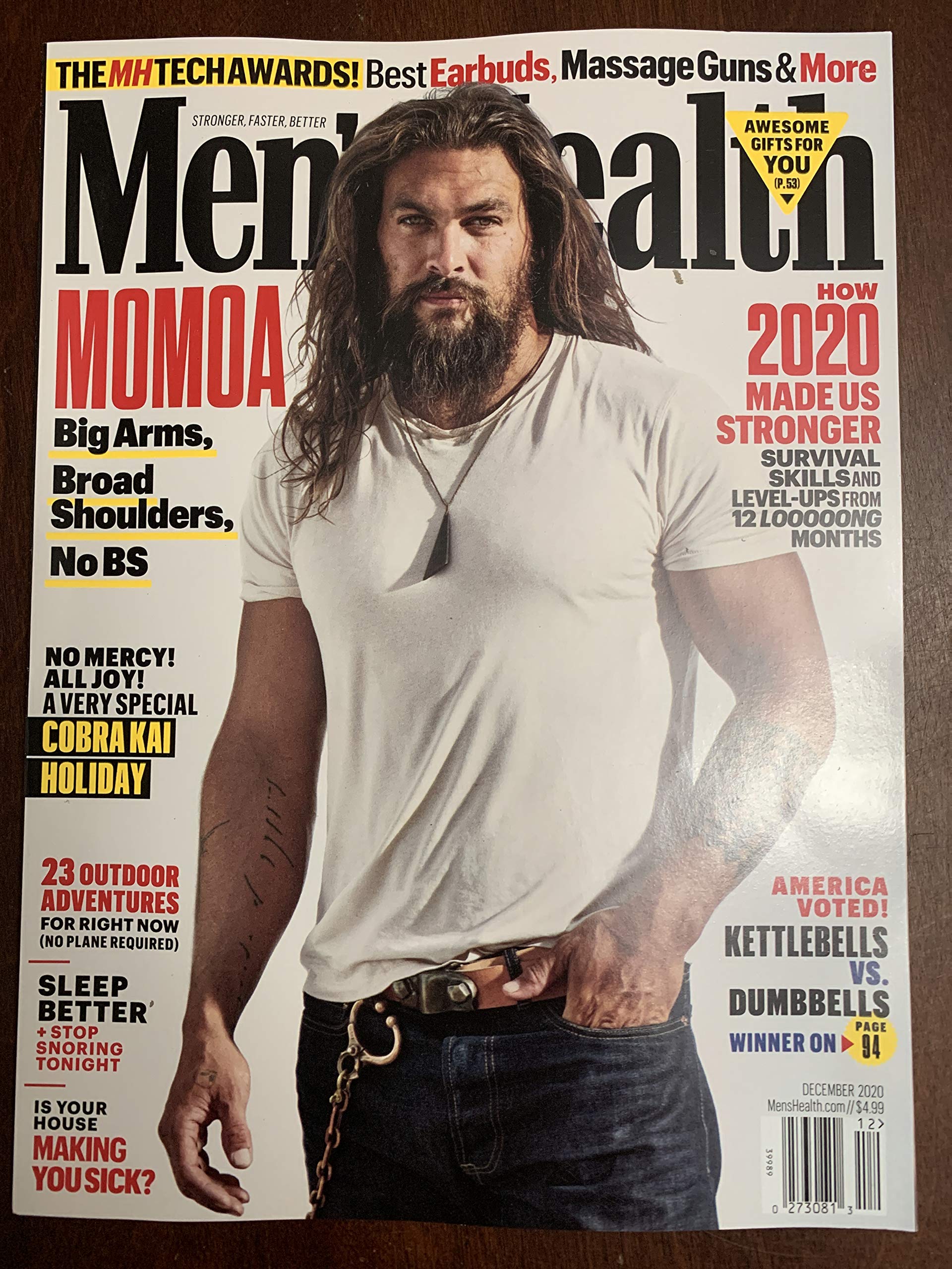 Men's Health Magazine (December, 2020) Jason Momoa Cover by Adam
