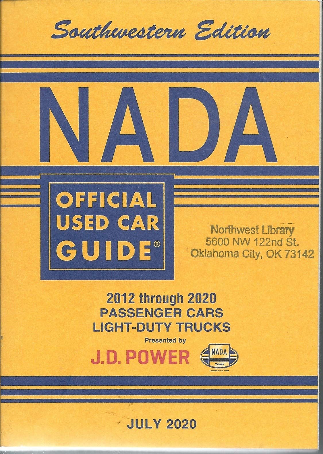 Nada Official Used Car Guide July 2020 Southeastern Edition by Nada