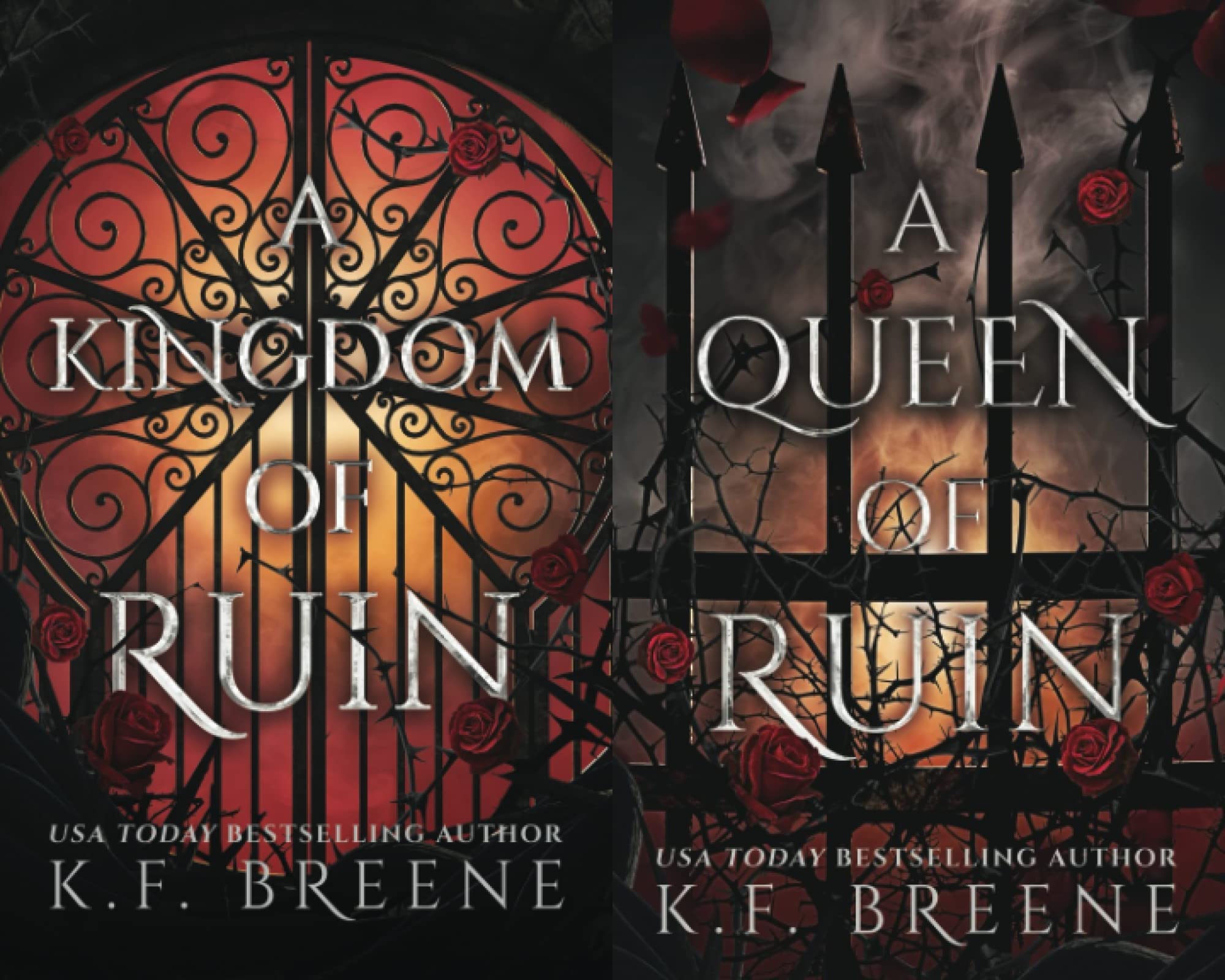 Deliciously Dark Fairytales series 4 books collection set ( A Ruin of Roses, A Throne of Ruin, A Kingdom of Ruin, A Queen of Ruin) by K.F. Breene book cover