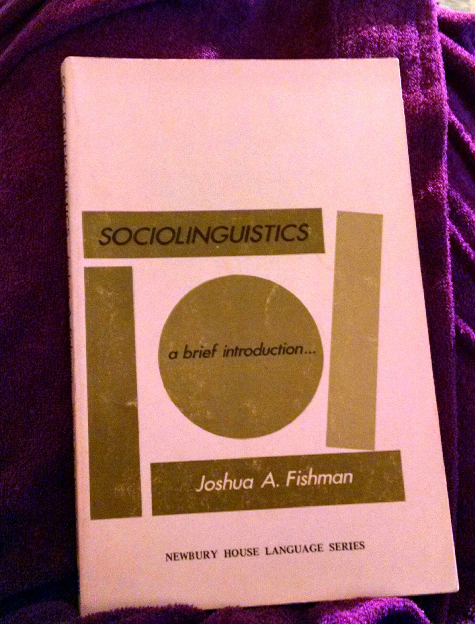 Sociolinguistics book cover