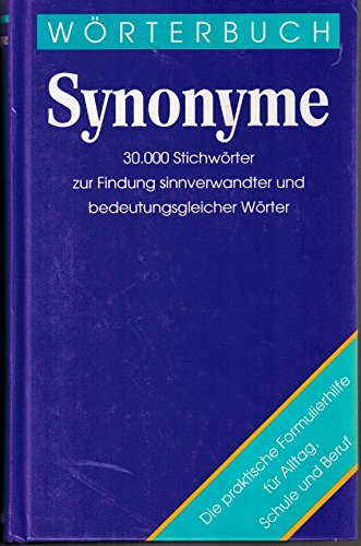 Wörterbuch der Synonyme by unknown author | Goodreads