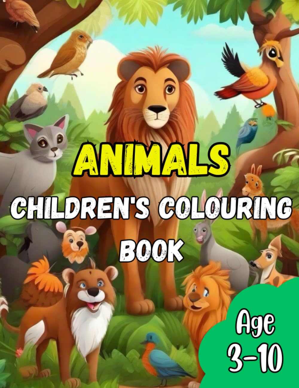 Animals Colouring Book Animals Colouring Book for age 3 10 kids by
