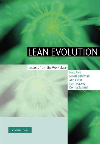 [Lean Evolution: Lessons from the Workplace] [Author: Rich, Nick ...