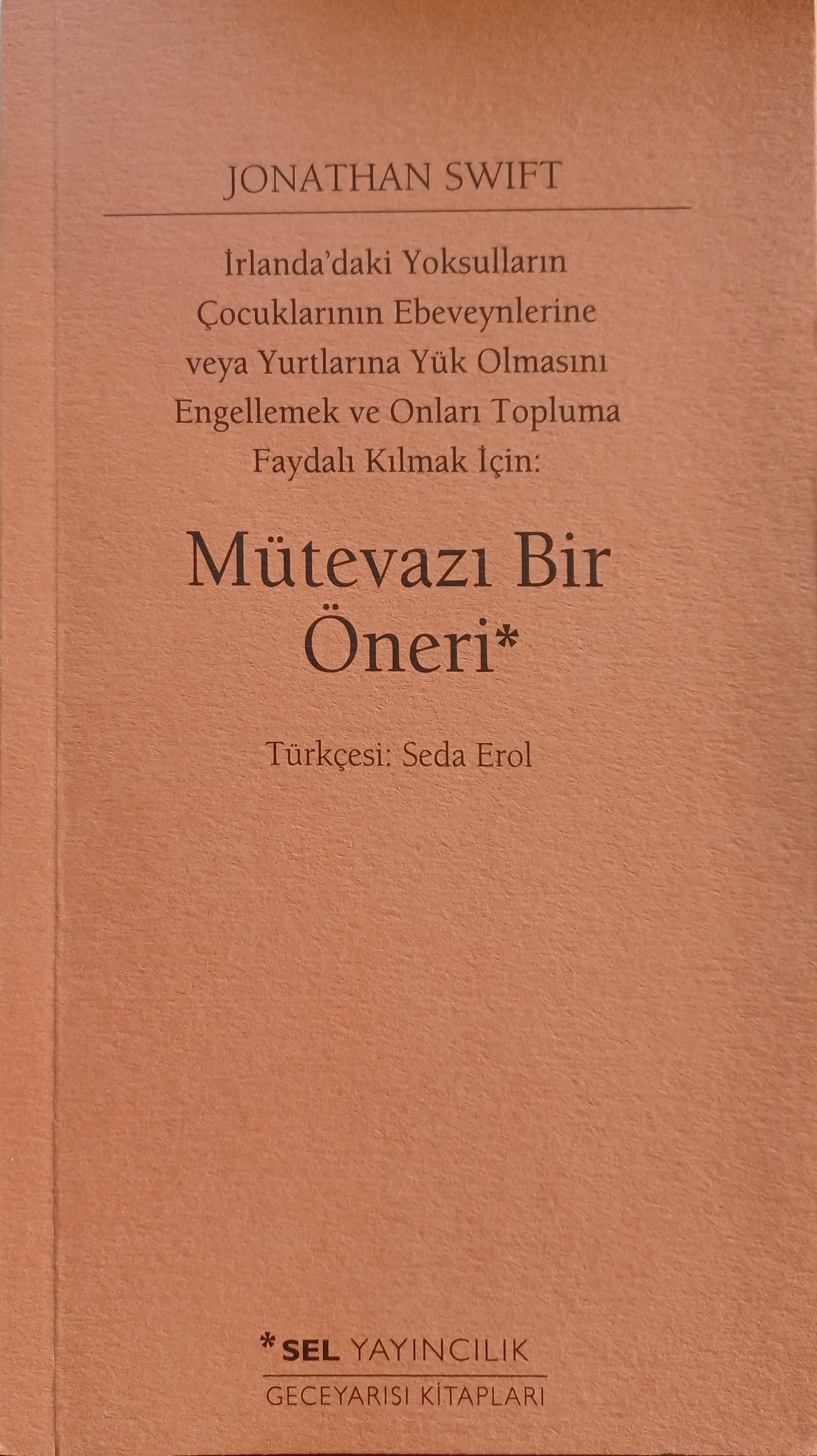 Mütevazı Bir Öneri book cover
