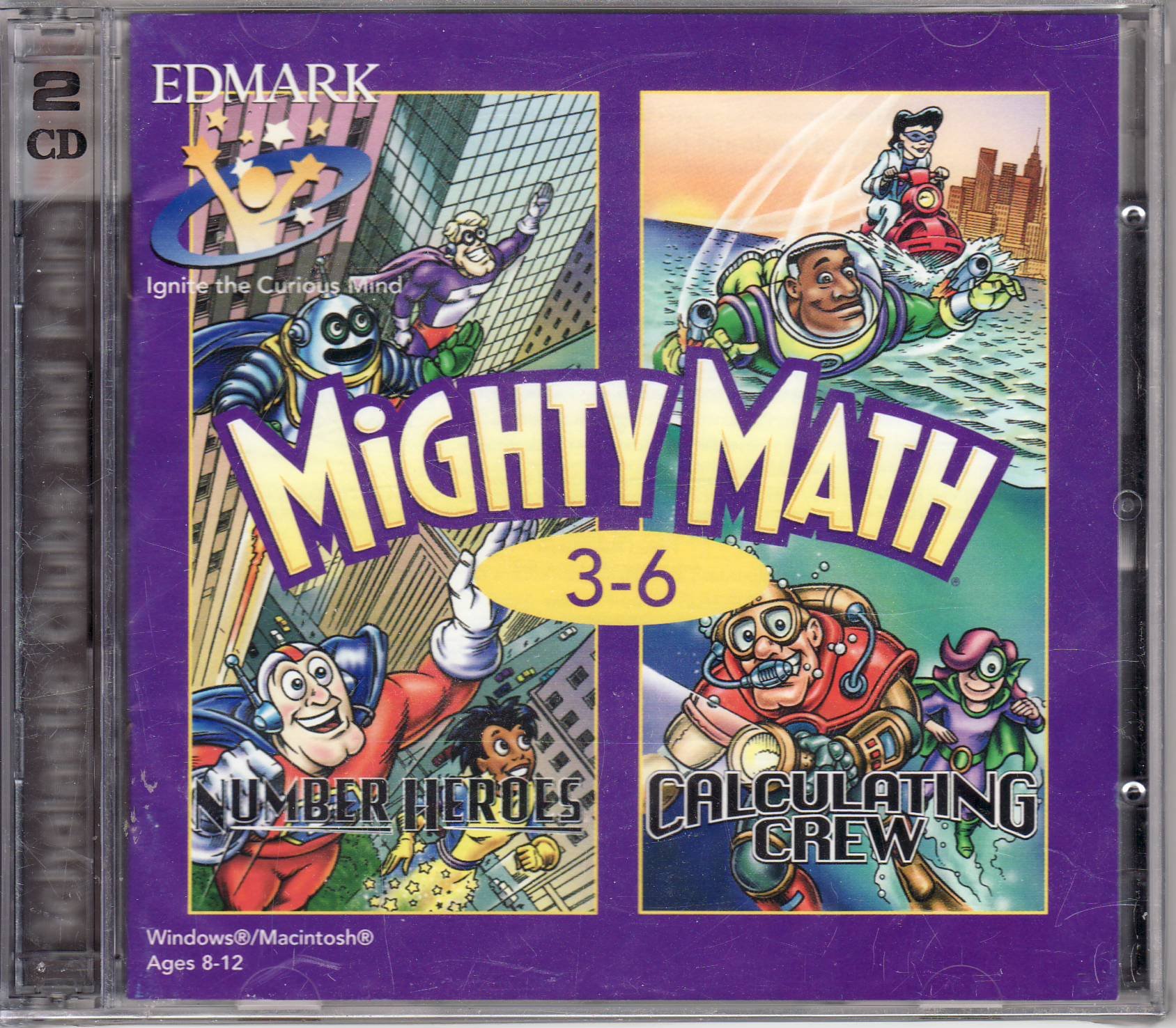 Mighty math calculating crew grades 3 6 by harcourt brace edmark