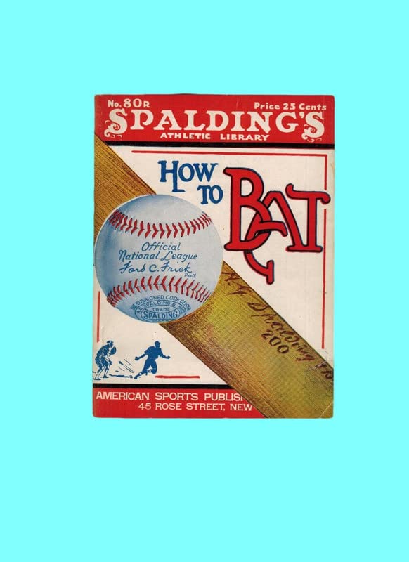 Rare HOW TO BAT. CORRECT POSITION, GRIP, POISE AND SWING, IN WORD AND