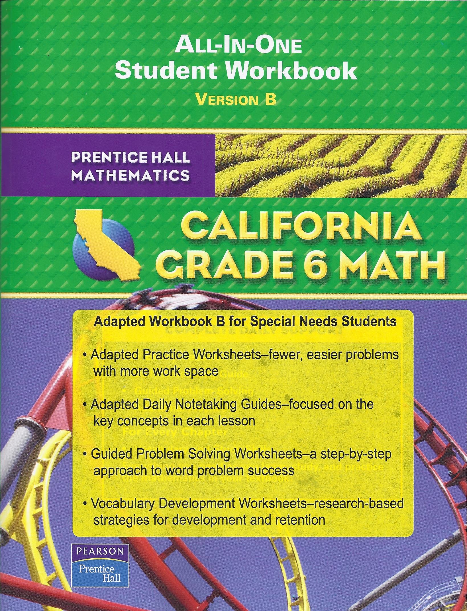 California Grade 6 Math All In One Student Workbook Regular Version A California grade 6 math all in one student workbook regular version a