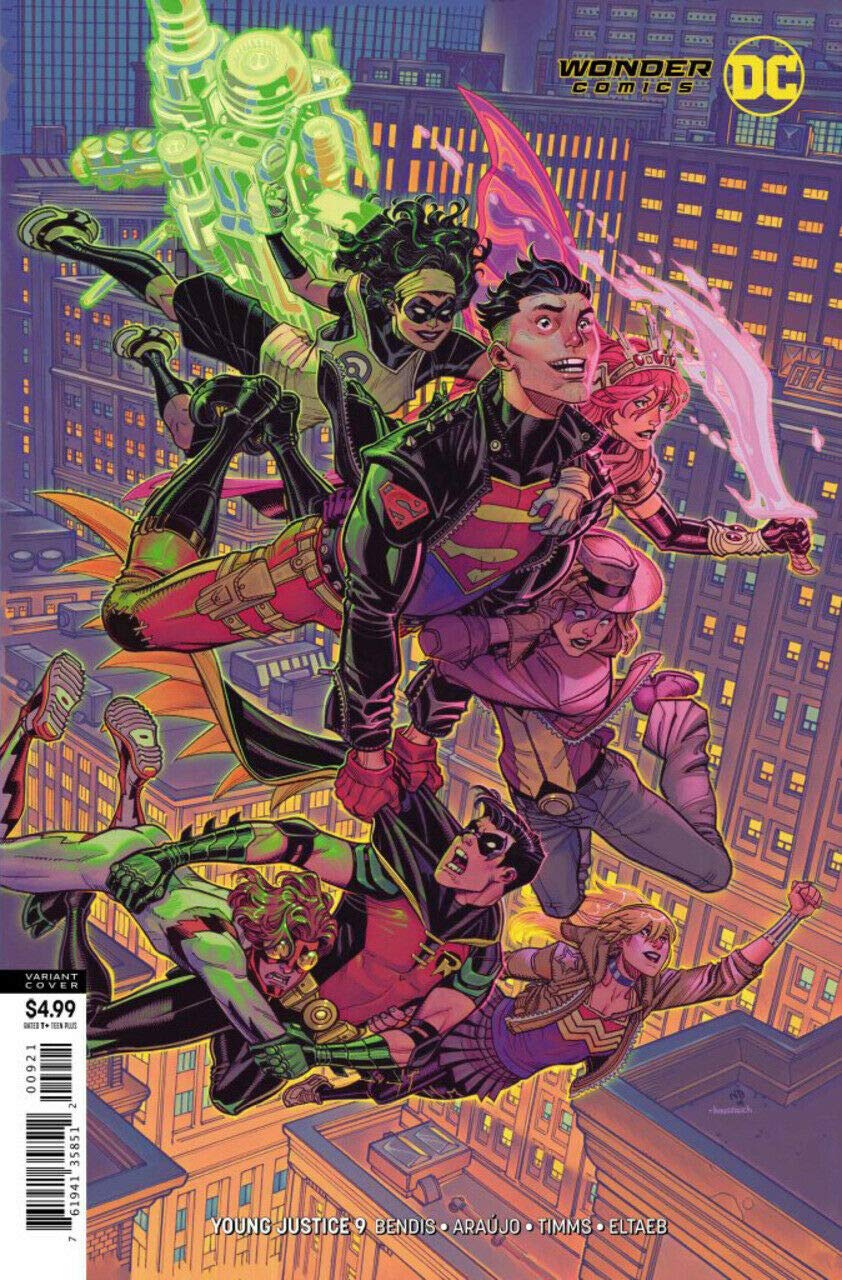 YOUNG JUSTICE #9 CARD STOCK VARIANT EDITION COVER comic book book cover