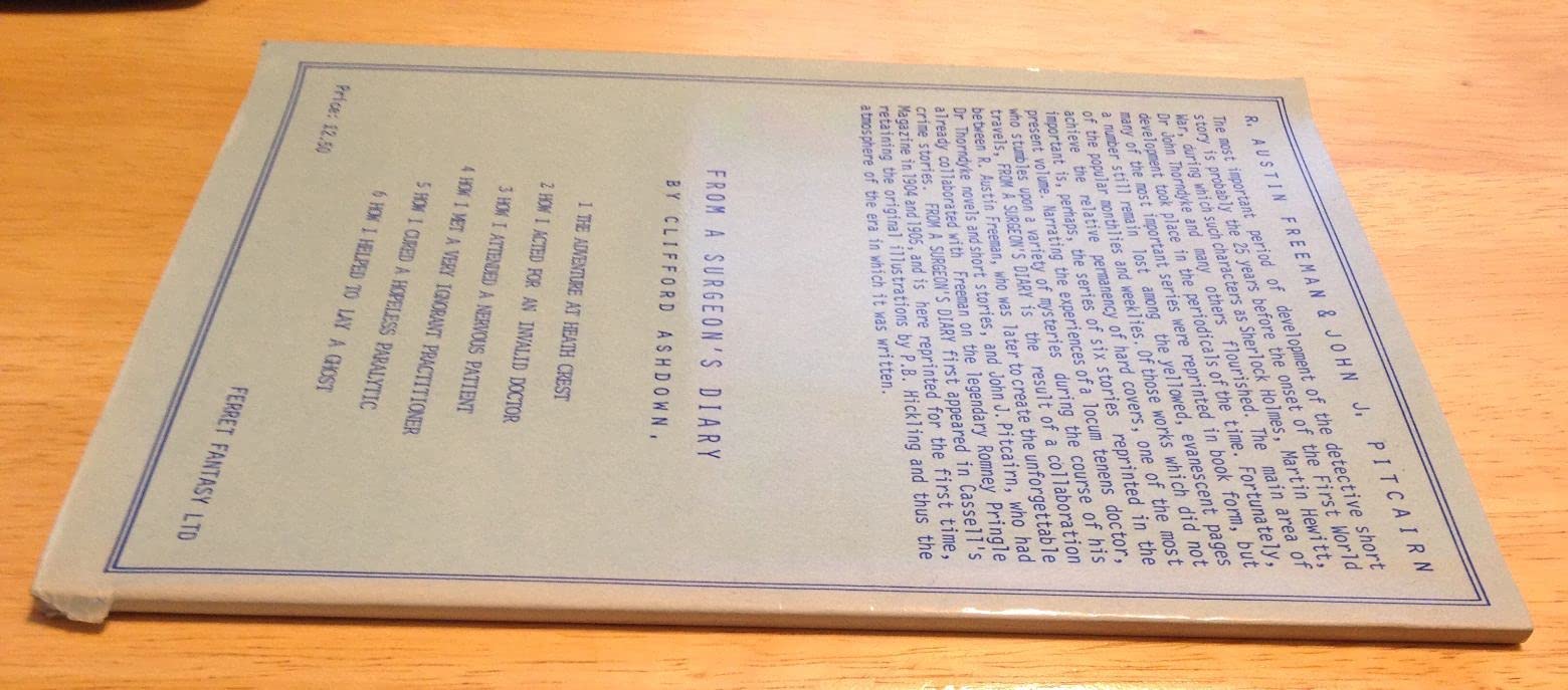 From a Surgeon's Diary by Clifford Ashdown | Goodreads