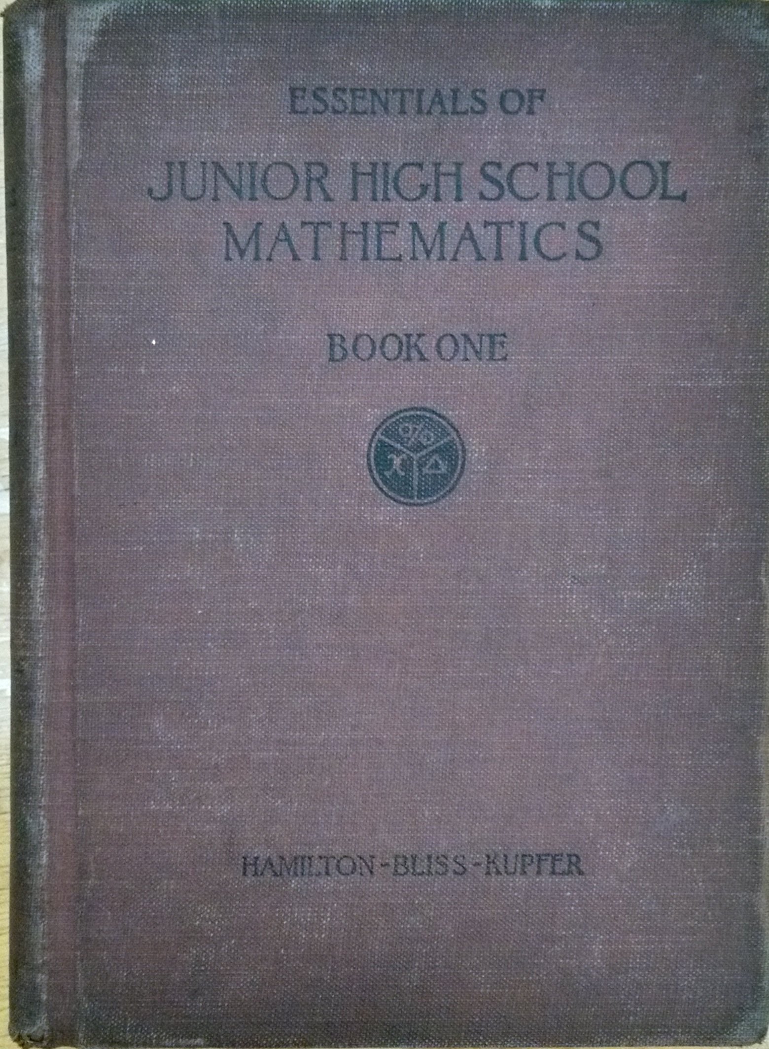 Essentials of Junior High School Mathematics Book One by Samuel