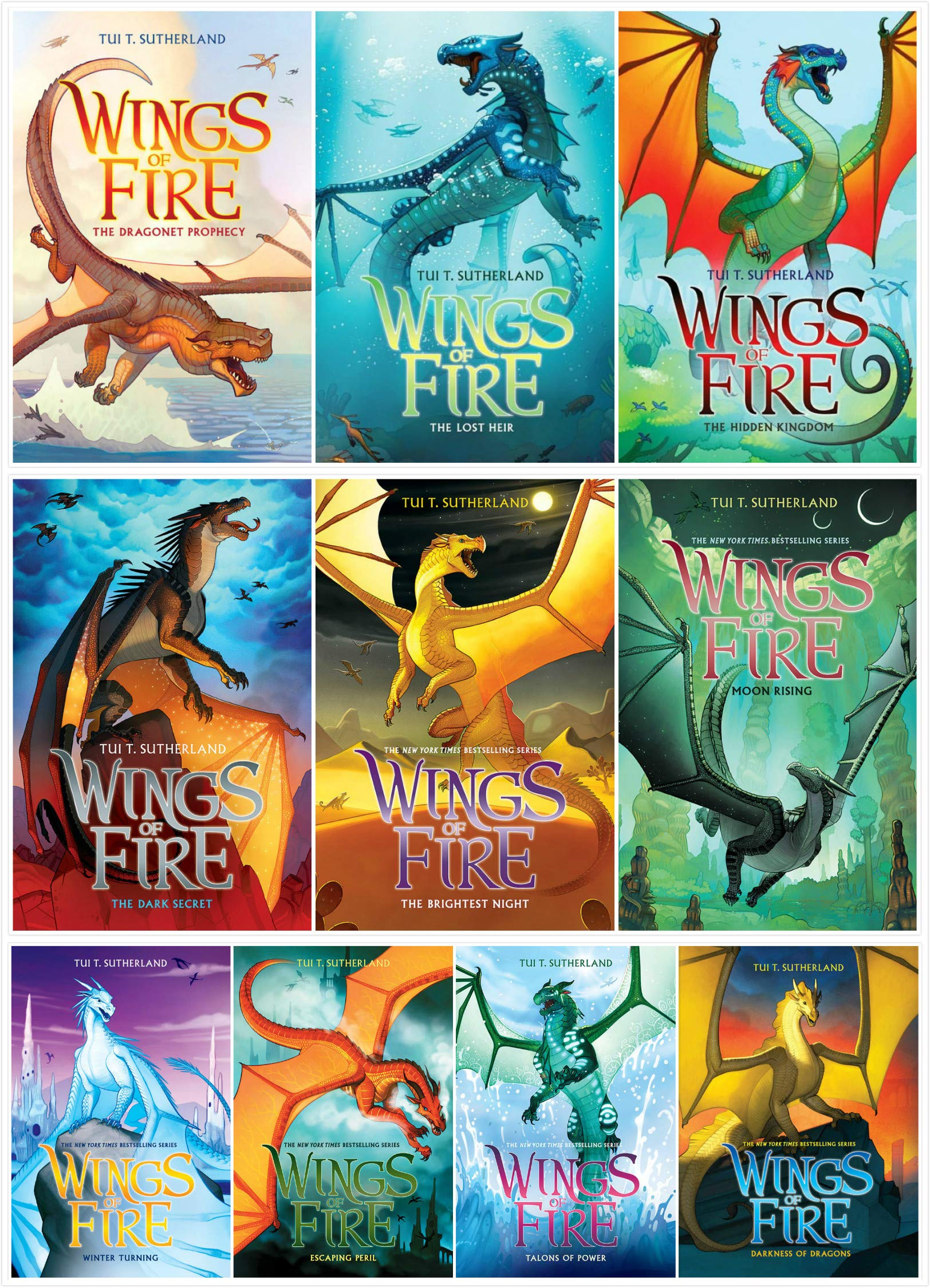 NEW SET! Wings of Fire 10 Books Set (Books 110) by Tui T. Sutherland Goodreads