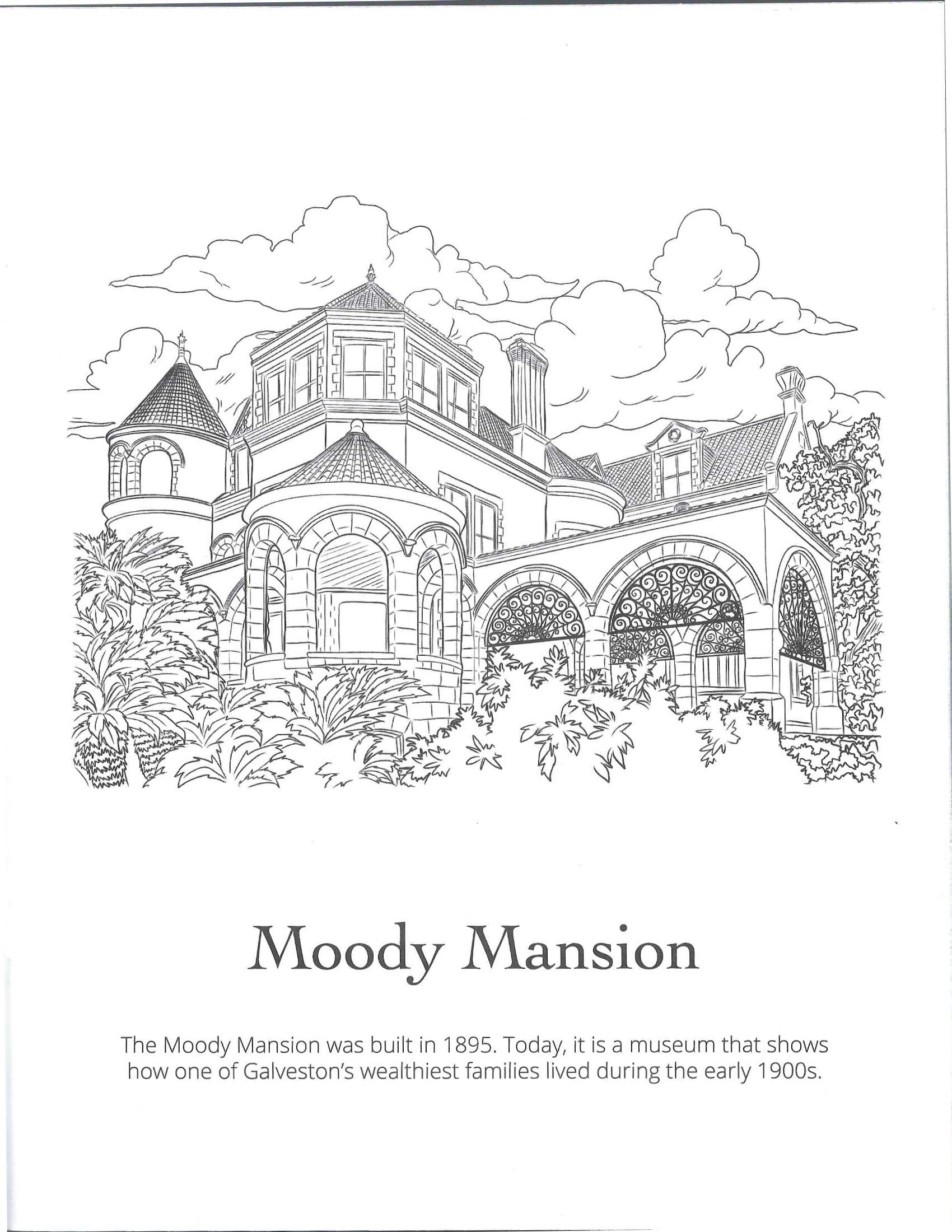 Historic Galveston Island, An Original Coloring Book by Carlos González