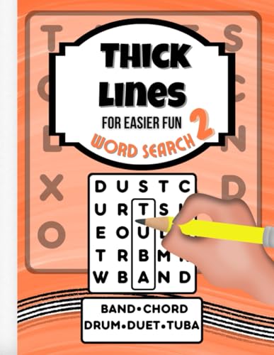 Thick Lines For Easier Fun | Low Vision Word Search 2 for Seniors ...