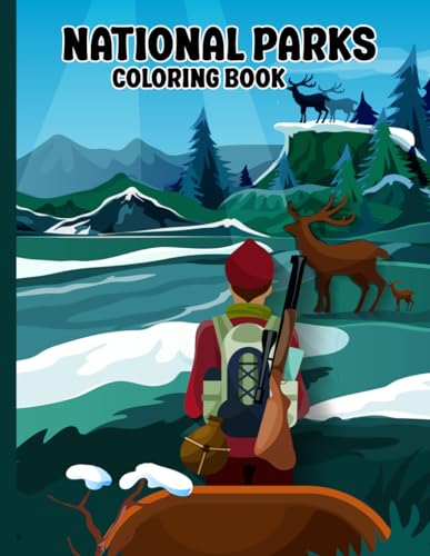 National Park coloring book: ALL 63 National Parks in the United States