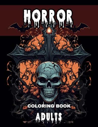 Horror Coloring Book for Adults: Colouring Pages Featuring Dark Fantasy ...