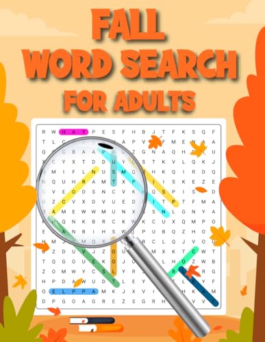 Fall Word Search for Adults Large Print: Discover Autumn Bliss: An ...