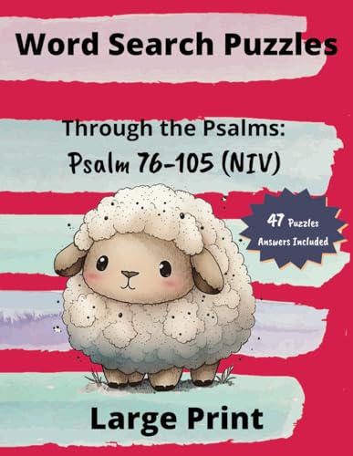 Word Search Puzzle Through the Psalms: Psalm 76-105 (NIV): Large Print ...