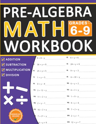 Algebra 1 Workbook 9th Grade