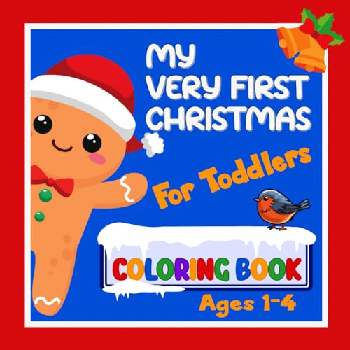 My Very First Christmas Coloring Book: 24 Cute &amp; simple Christmas ...
