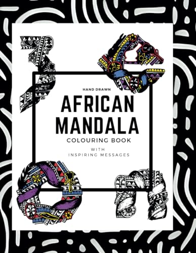 Hand Drawn African Mandala Art: English Alphabets Coloring book: A ...