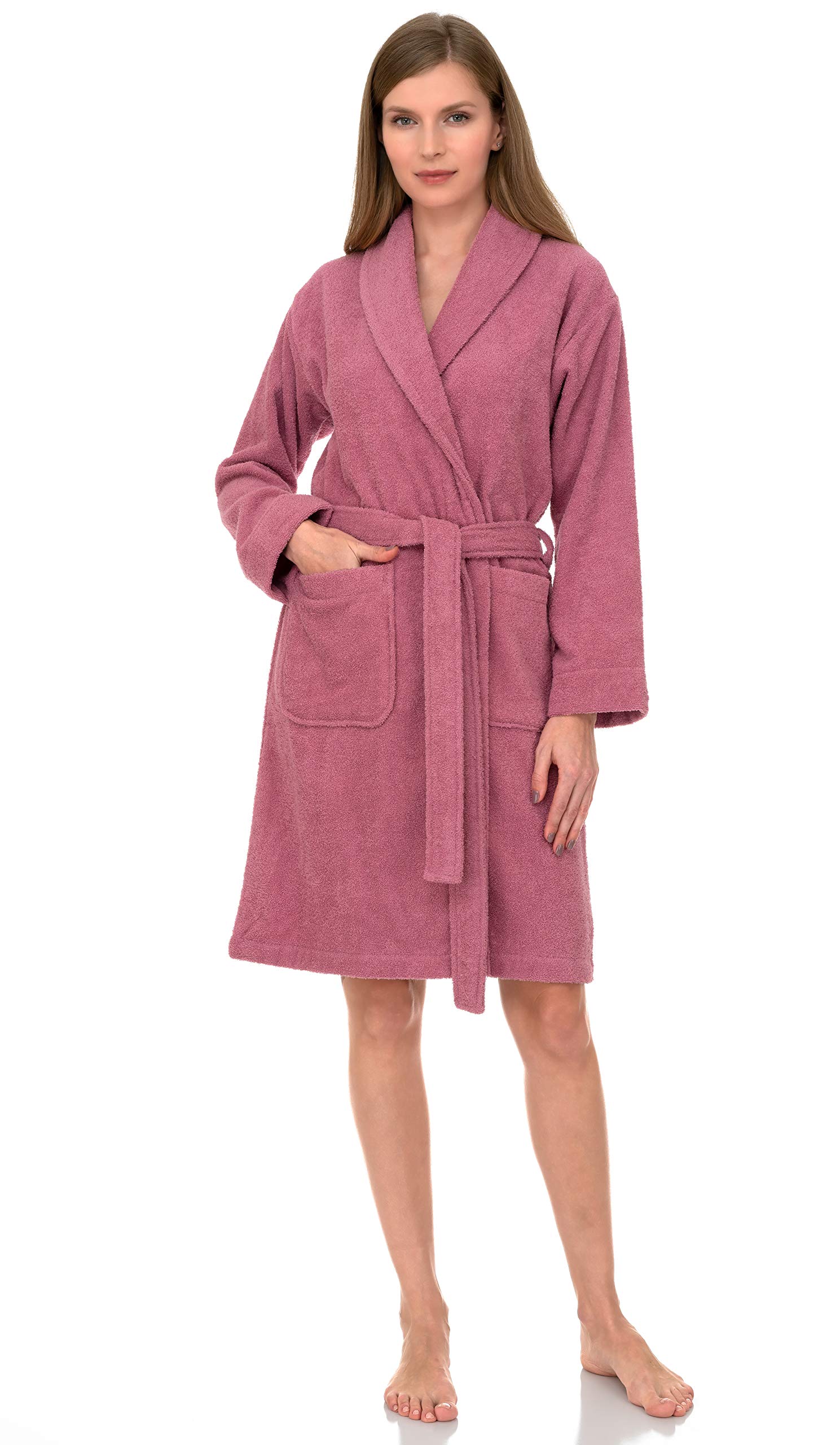 TowelSelections Women’s Robe, 100 Cotton Short Terry Bathrobe 2X3X