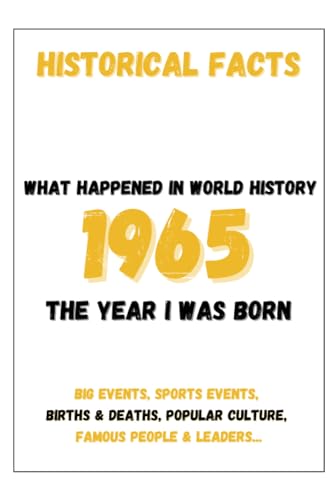 What Happened in World History 1965 The Year I Was Born: The Most