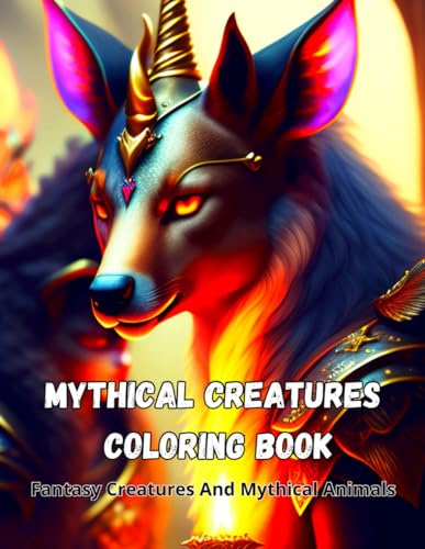 Mythical Creatures Coloring Book: 50 Fantasy Creatures And Mythical Animals - Fantasy creatures