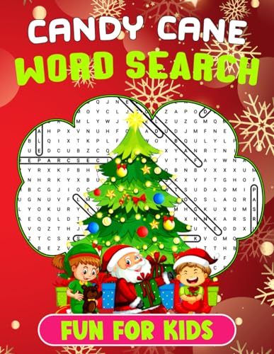 Candy Cane Word Search Fun For Kids: Children can learn new words by ...