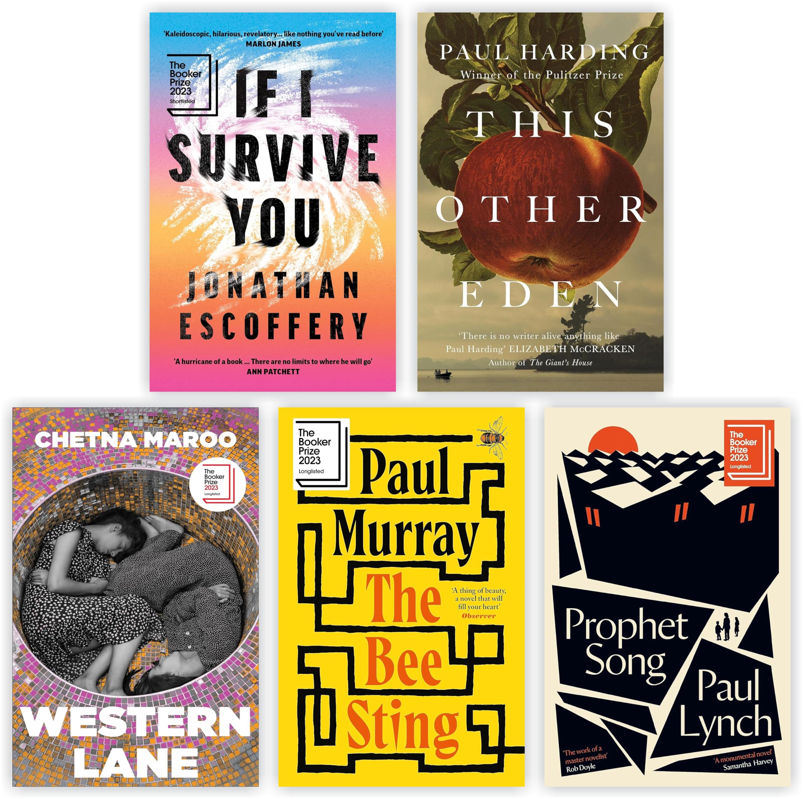 2023 booker prize shortlisted Books Collection Set The Bee Sting, This Other Eden, Western Lane