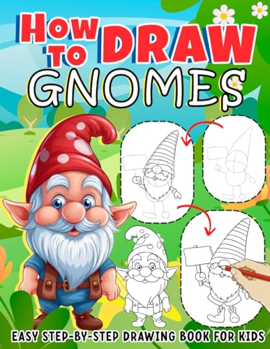 How to Draw Gnome: Drawing Tutrorial Guide Book with Illustrations ...
