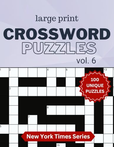 BigPuzzleCompany - Large Print Crossword Puzzle - New York Times Series ...