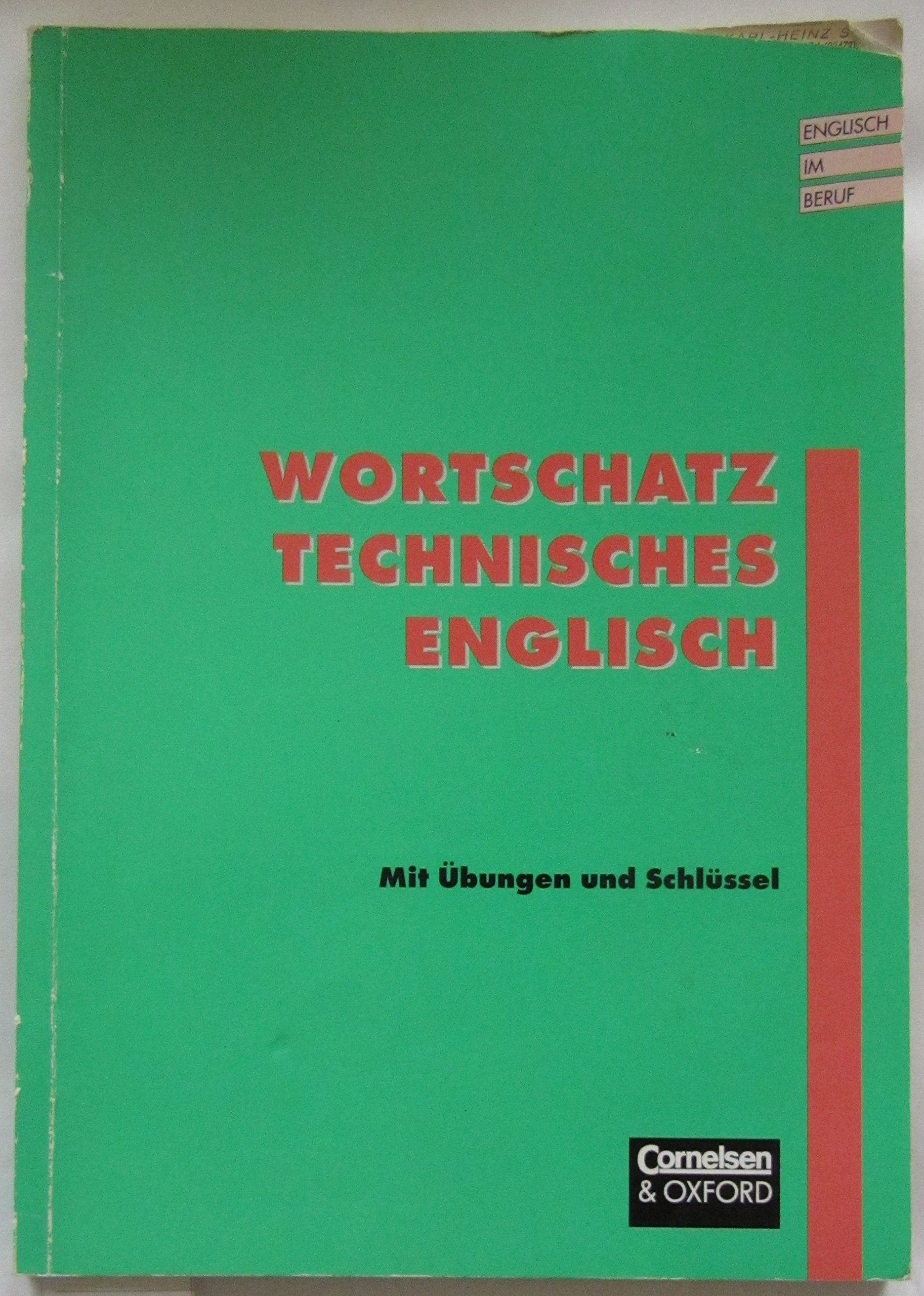 Wortschatz Technisches Englisch. Englisch im Beruf. by Gisela Gross