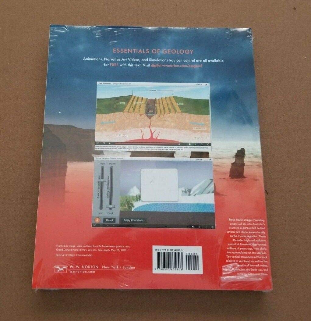 Essentials Of Geology Custom Edition For Mesa Community College 5th