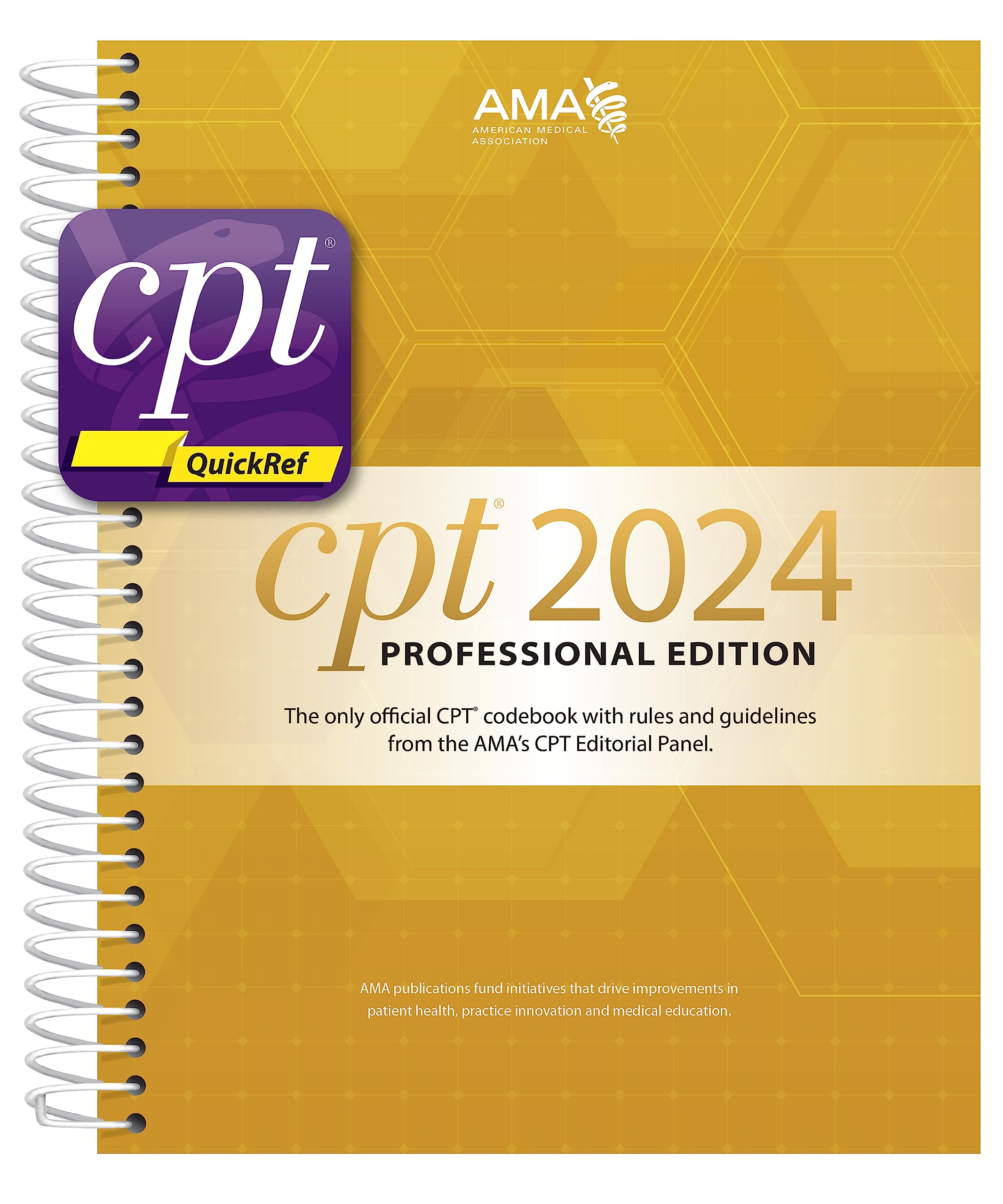 CPT Professional 2024 and CPT Quickref App Bundle by American Medical ...