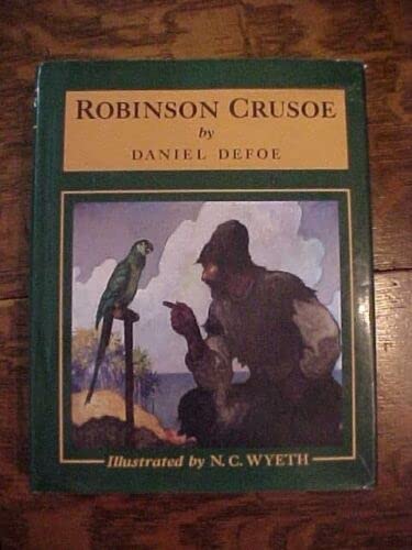 Rare ROBINSON CRUSOE by DEFOE, illus by WYETH; [Hardcover] Daniel Defoe ...