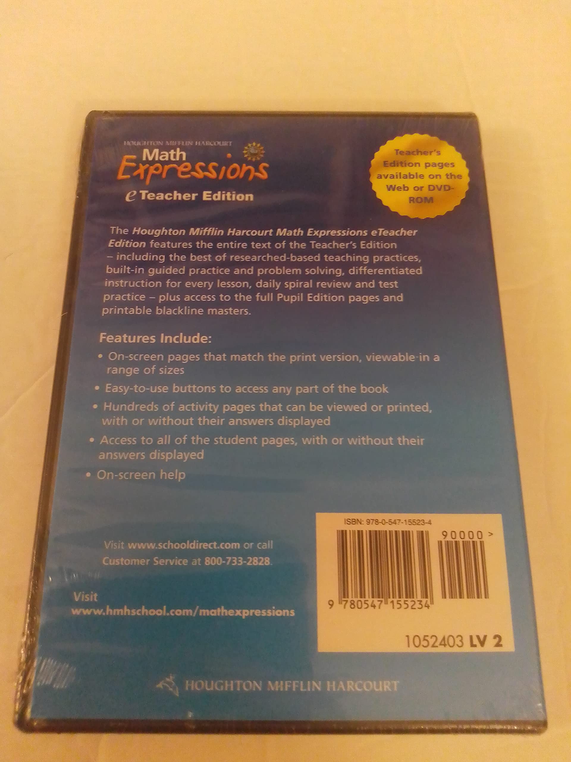Math Expressions, Grade 2 Cdrom Teacher's Edition Houghton Mifflin