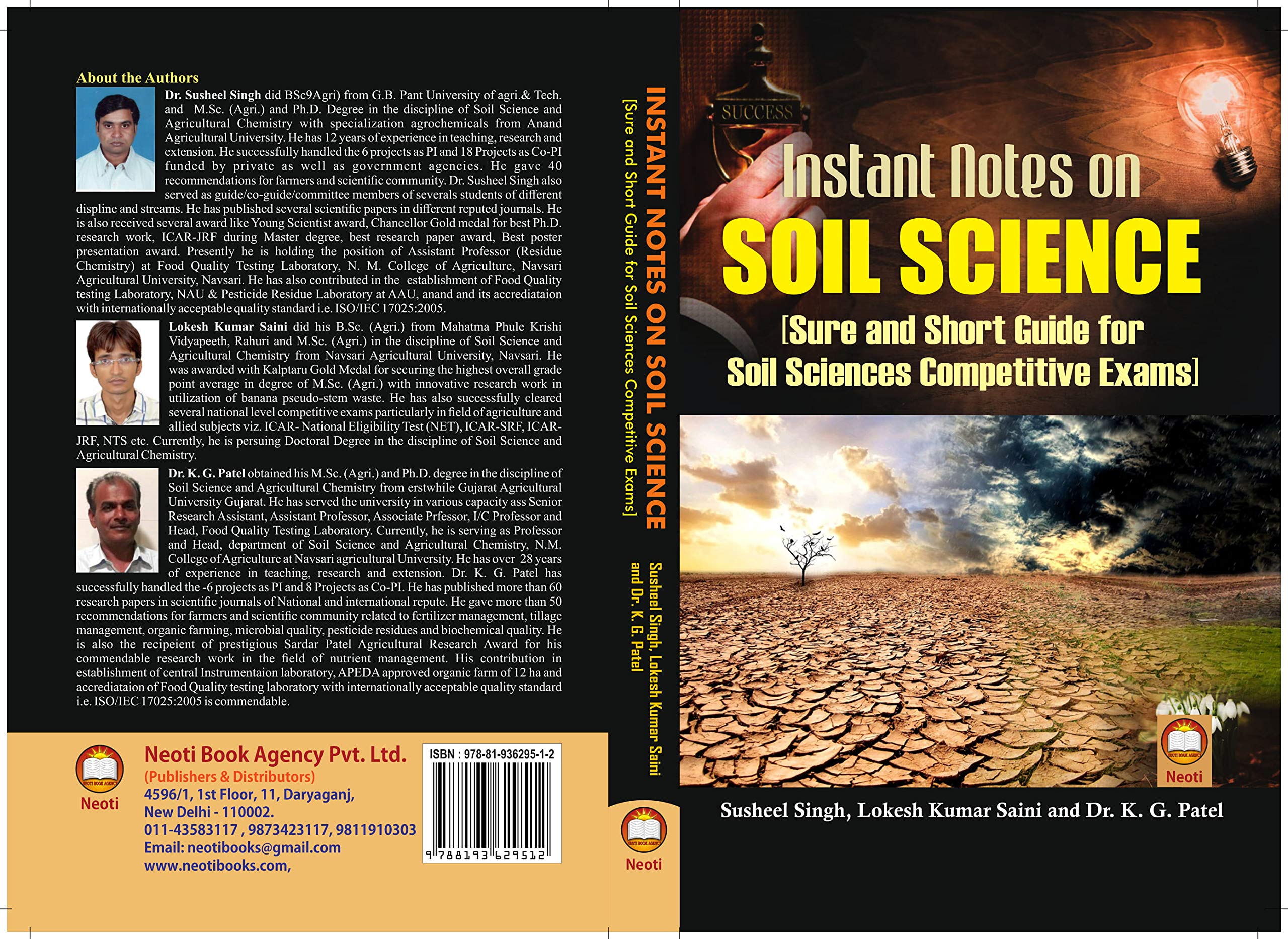 Instant Notes on Soil Science Sure and Short Guide for Soil Science