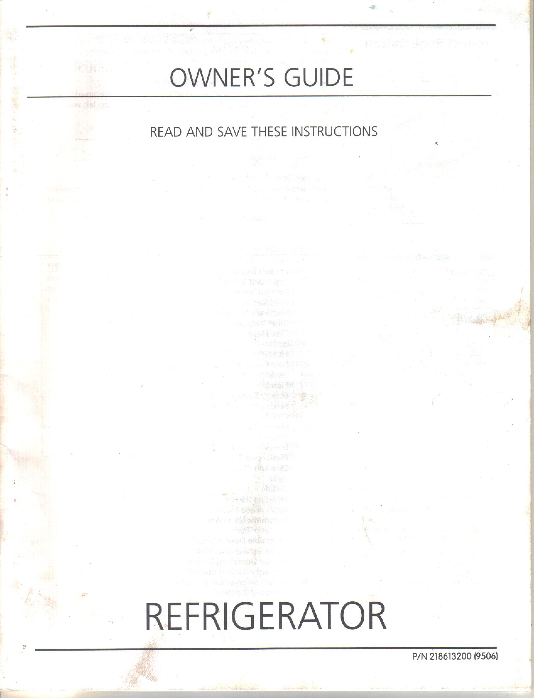 Frigidaire, Electrolux, Frigidaire, Crosley, Gibson, Refrigerator Owner