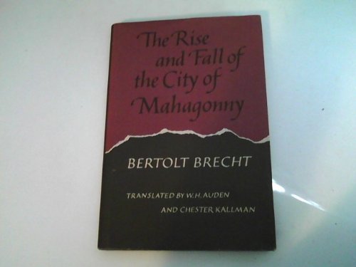 The Rise and Fall of the City of Mahagonny book cover
