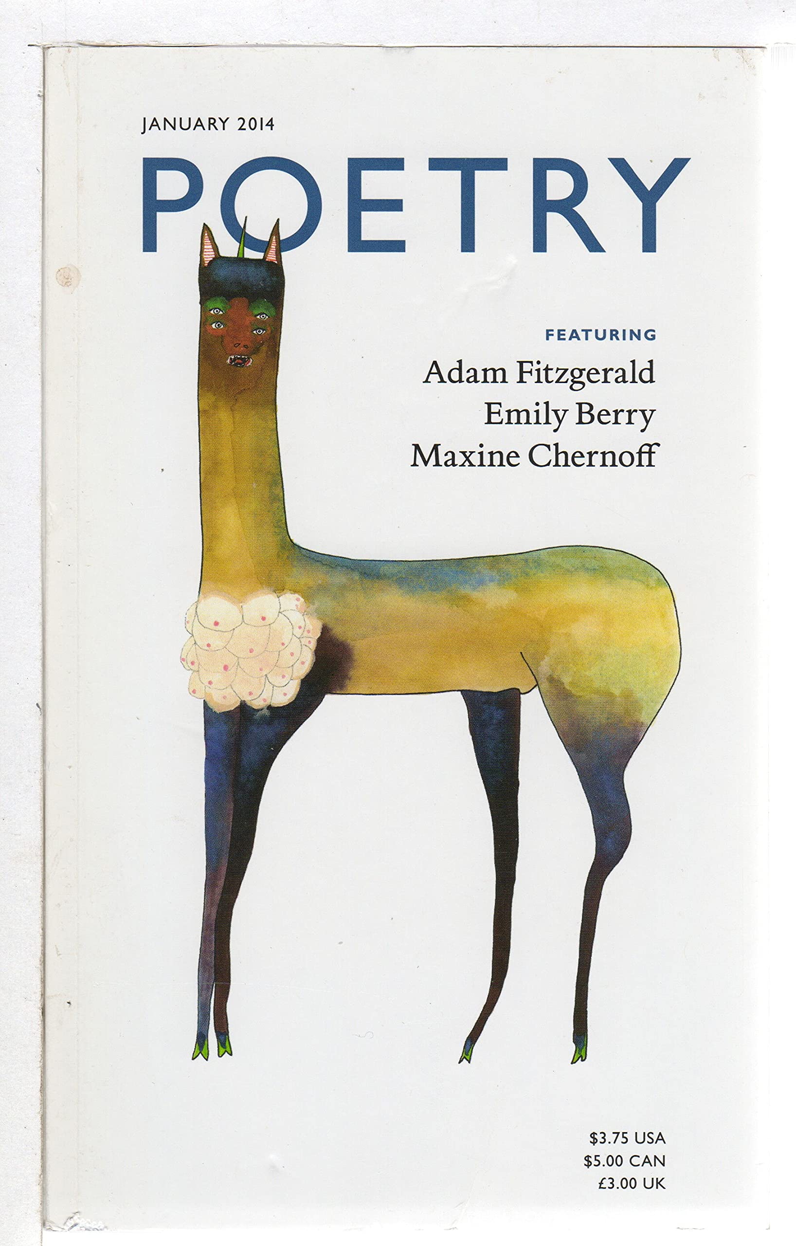 Poetry Magazine January 2014 book cover