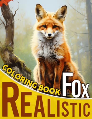 Realistic Fox Coloring Book: Captivating Equine Realism with Beautiful