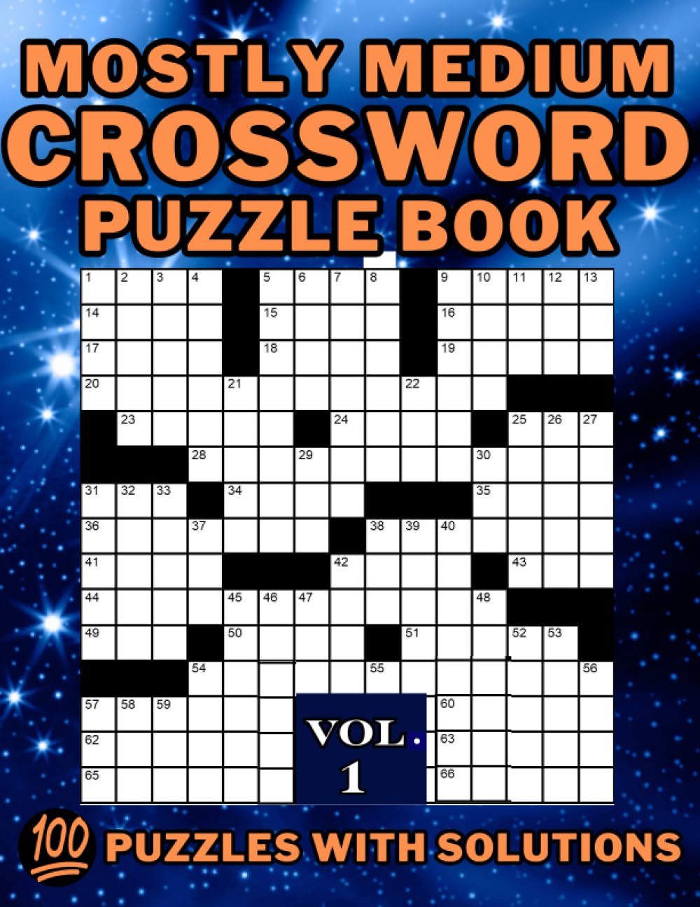Mostly Medium Crossword Puzzle Book 100 Puzzles With Solutions Vol. 1