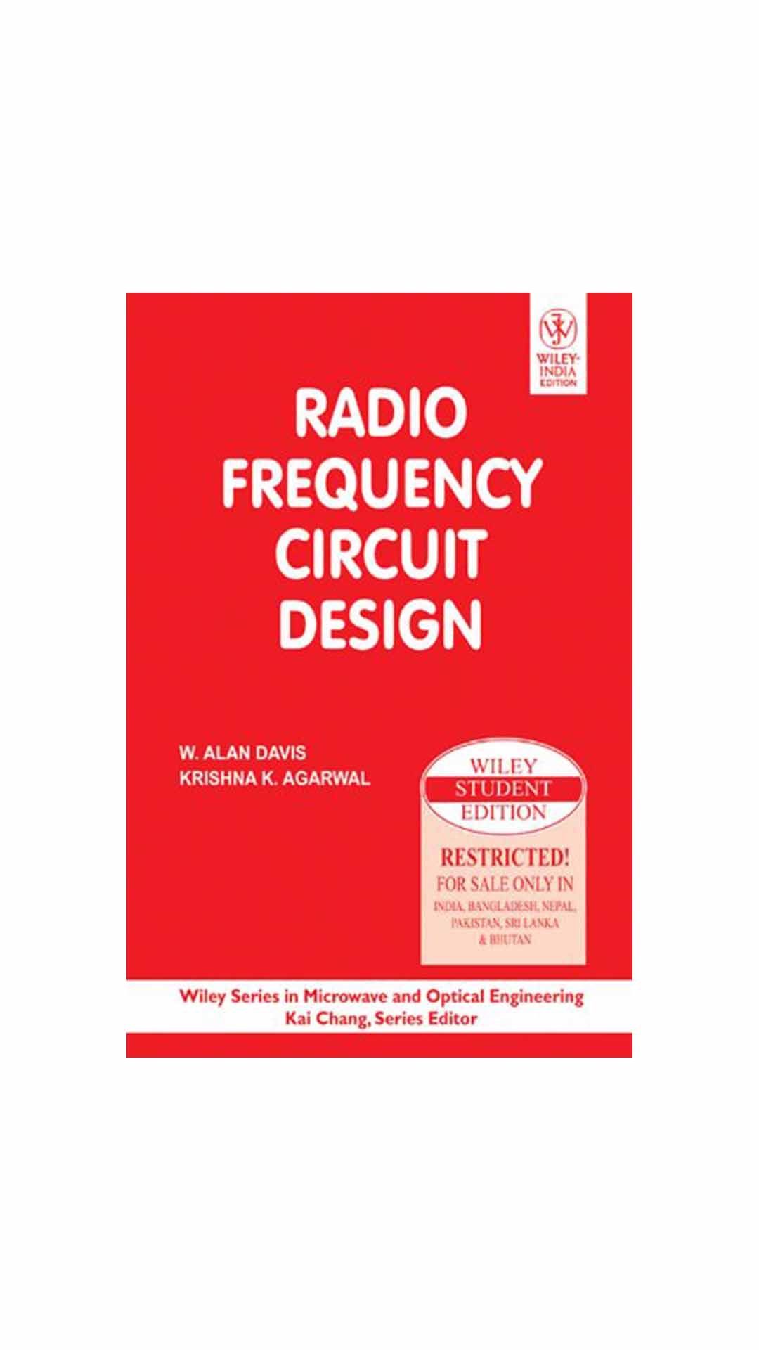 Radio Frequency Circuit Design by W. Alan Davis Goodreads
