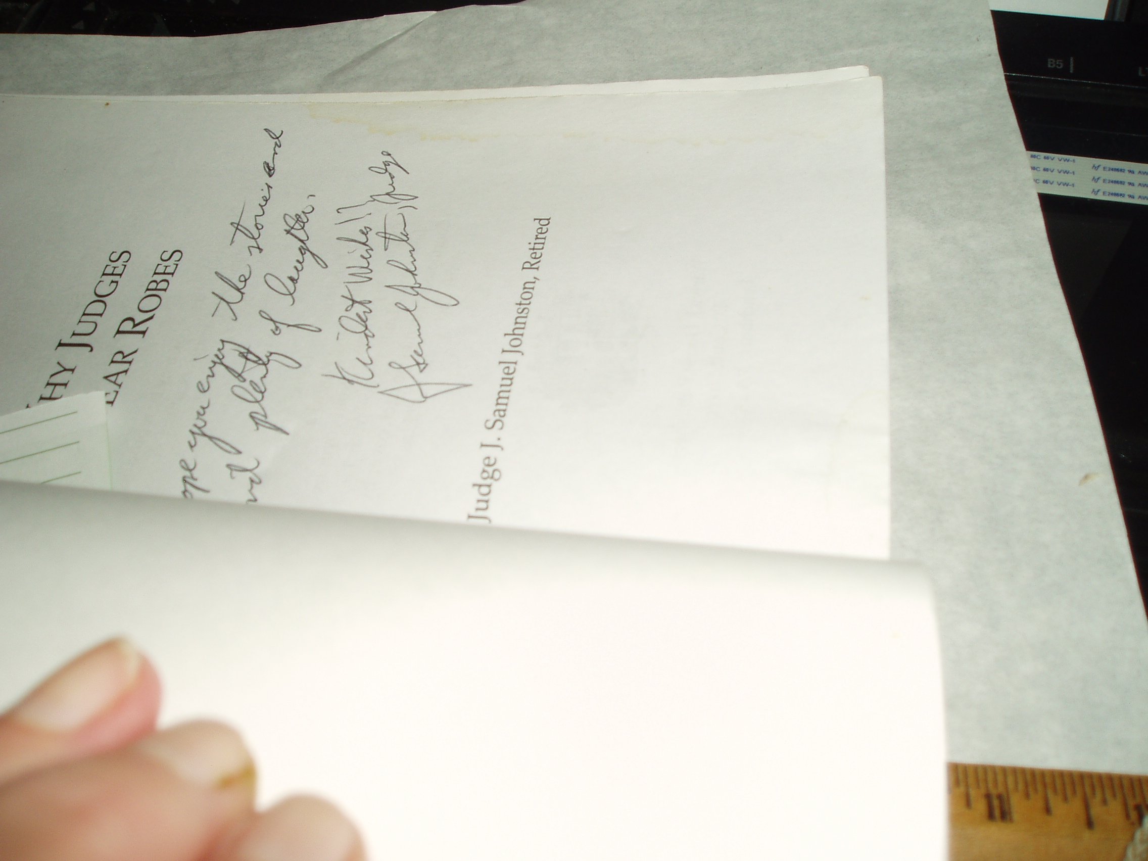 Why Judges Wear Robes by J. Samuel Johnston Goodreads