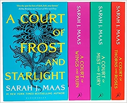Court of Thorns and Roses 4 Books Set (Series A Court of Thorns and Roses, A Court of Mist and Fury, A Court of Frost and Starlight, A Court of Wings and Ruin) 2021 1st FEB book cover