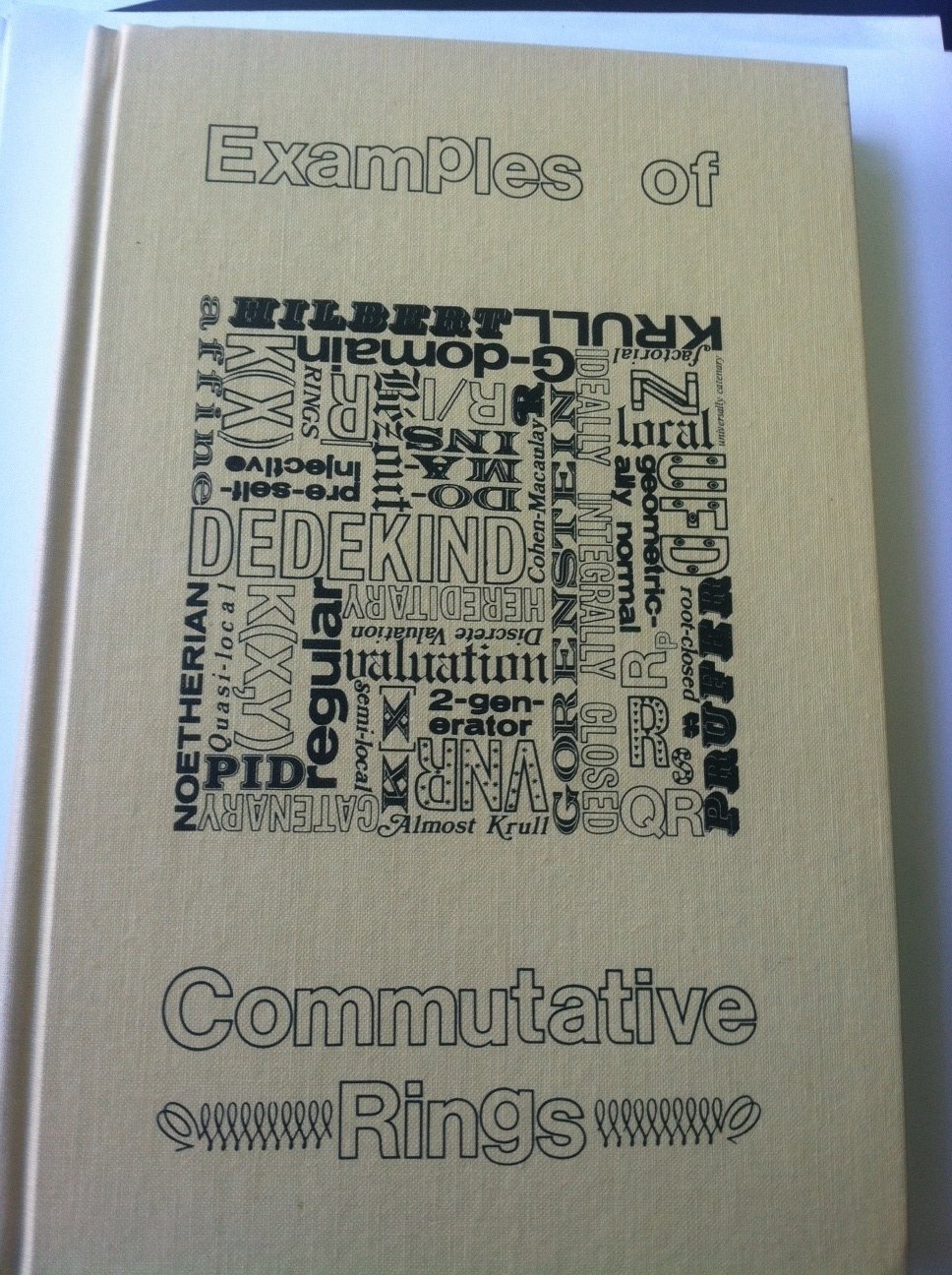Examples of Commutative Rings by Harry C. Hutchins | Goodreads