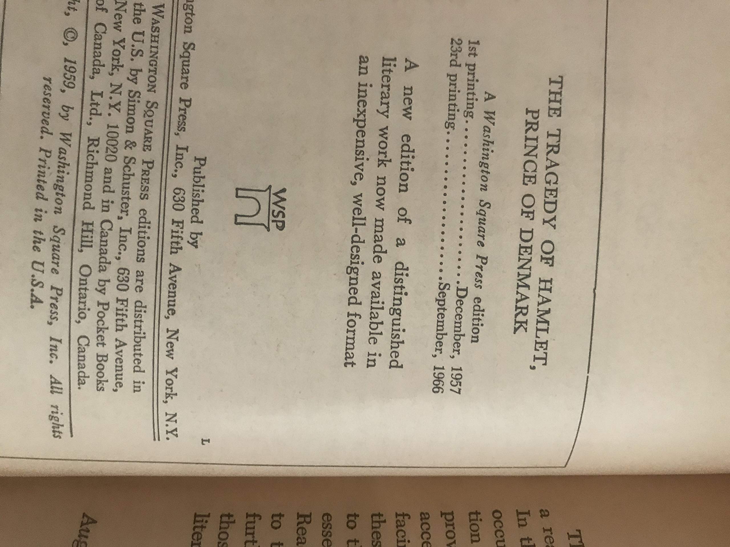 Folger Library Hamlet (PermaBound) by William Shakespeare Goodreads