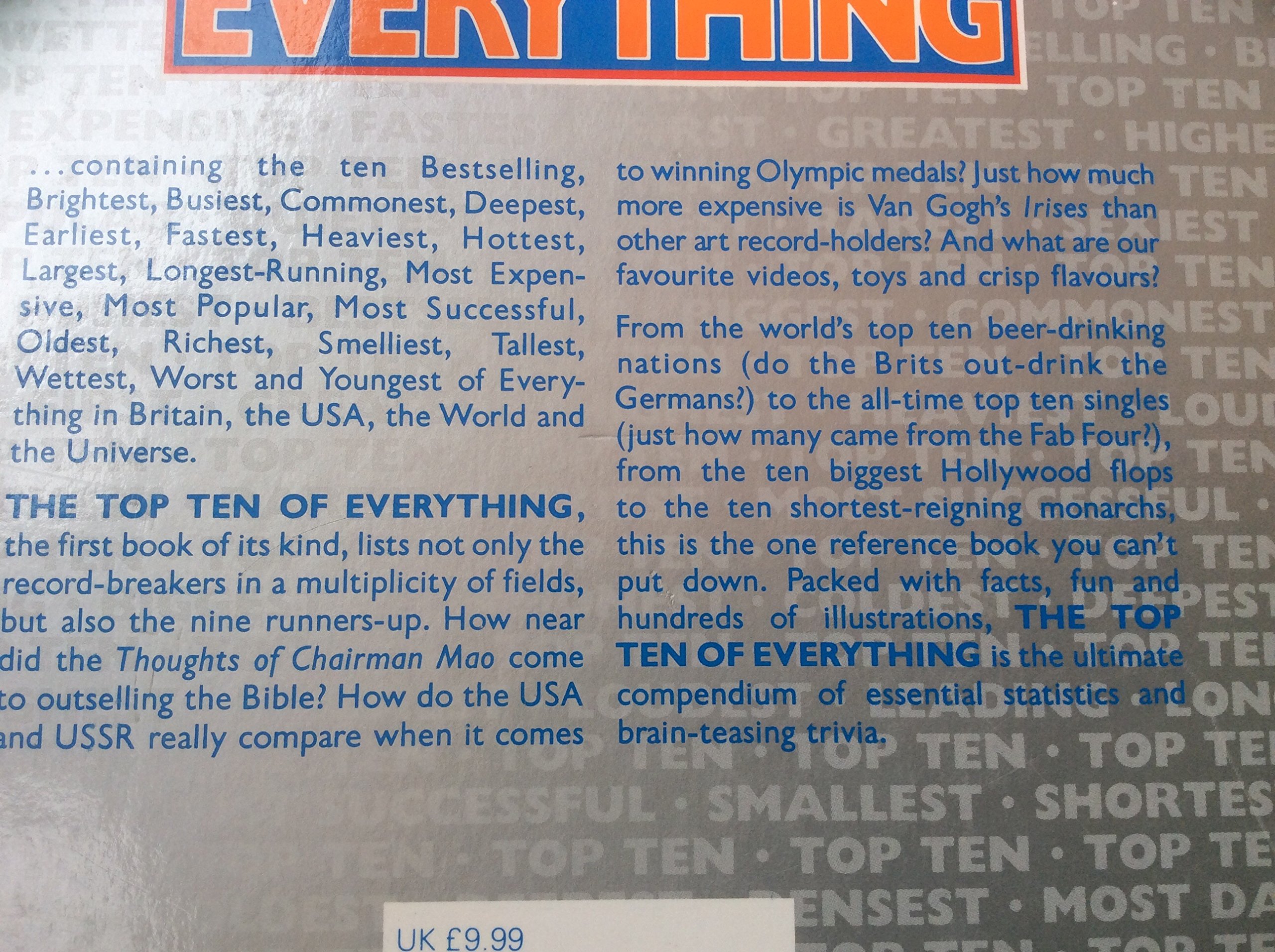 Top 10 of Everything, The (A Queen Anne Press book) by Russell Ash (9