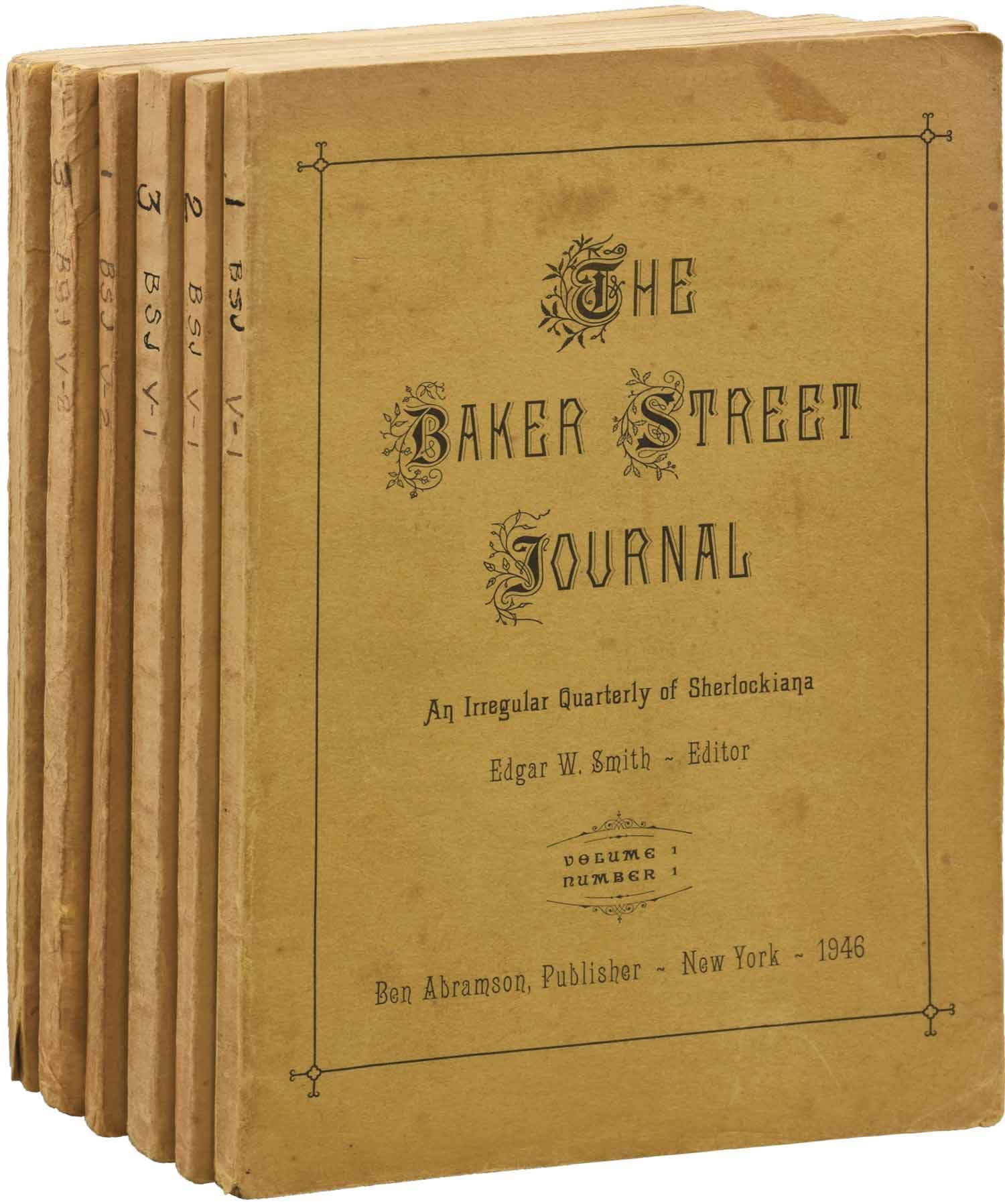 The Baker Street Journal An Irregular Quarterly of Sherlockiana