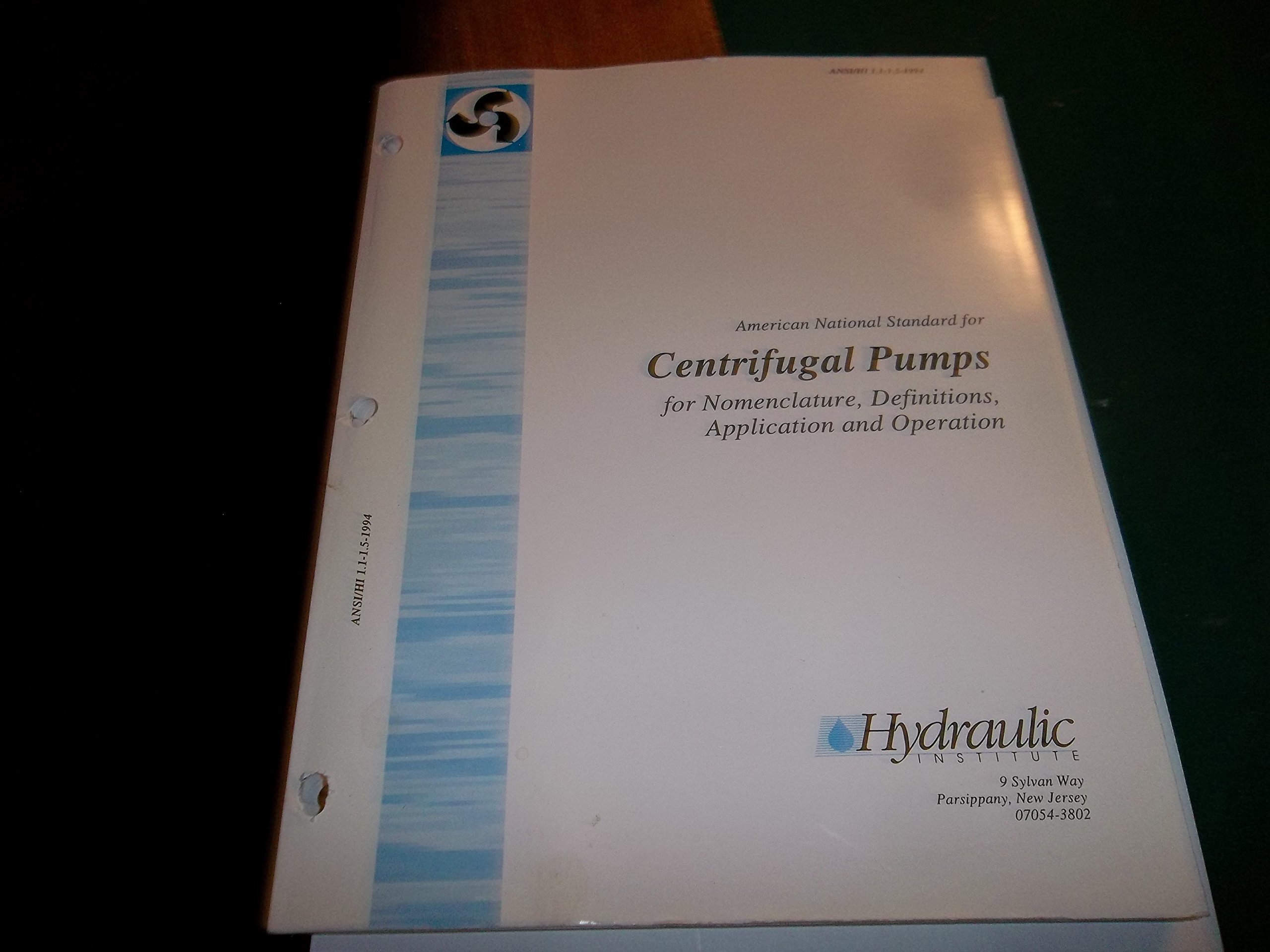 Centrifugal Pump Standards by Hydraulic Institute Goodreads